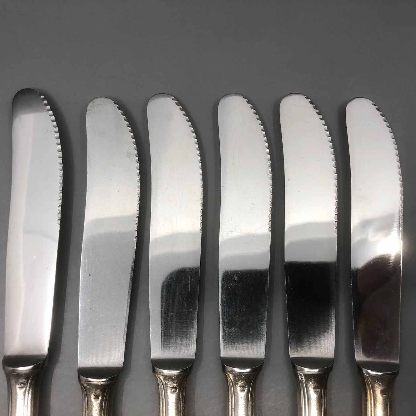 Posate: 6 Dessertmesser versilbert – Usato da Basel venduto da Tiabeanie 7