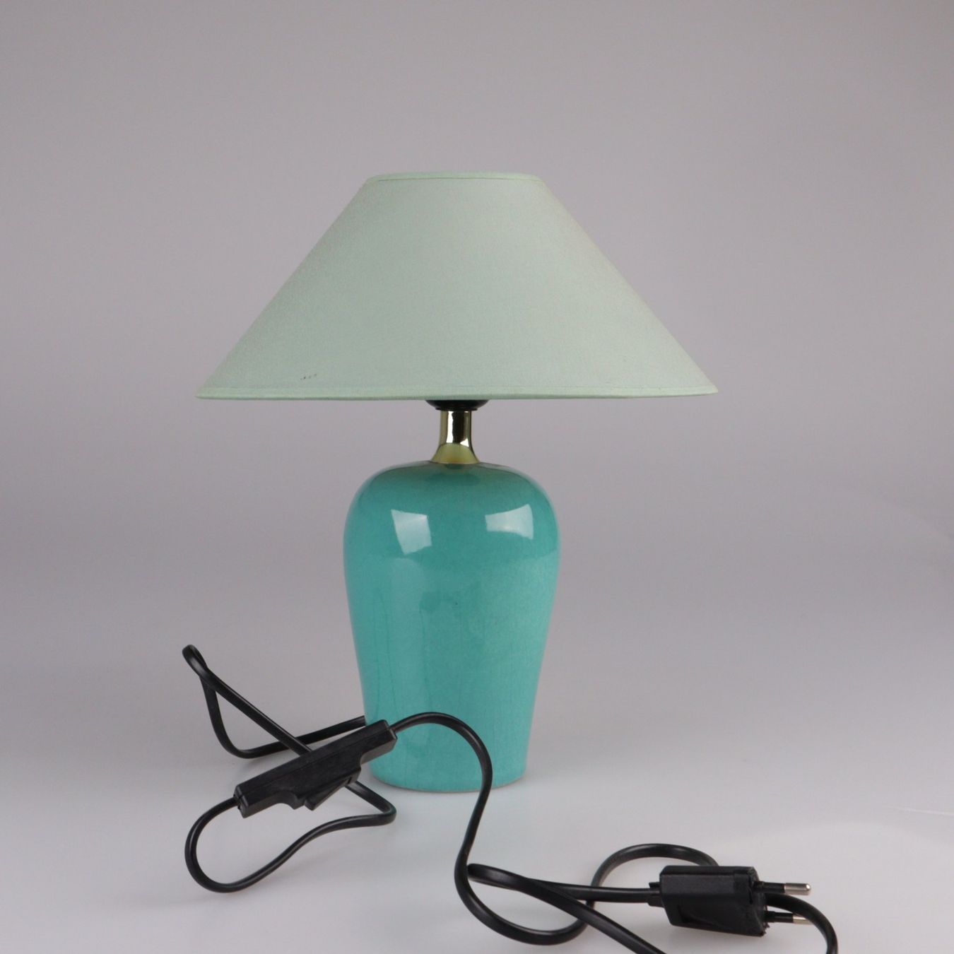 Lampade: Vintage Tischlampe Türkis / Salbei – Usato da Volketswil venduto da brockipfannenstil 1