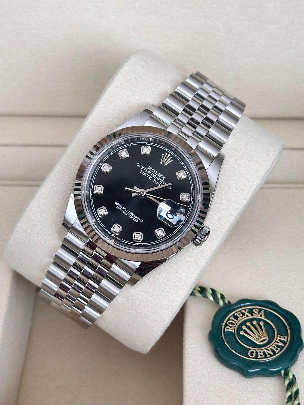 Rolex Uhren: NEW Rolex Datejust 36 07/26 Black Diamond Dial – Neu und originalverpackt aus Kreuzlingen von GentlemansWatches 5