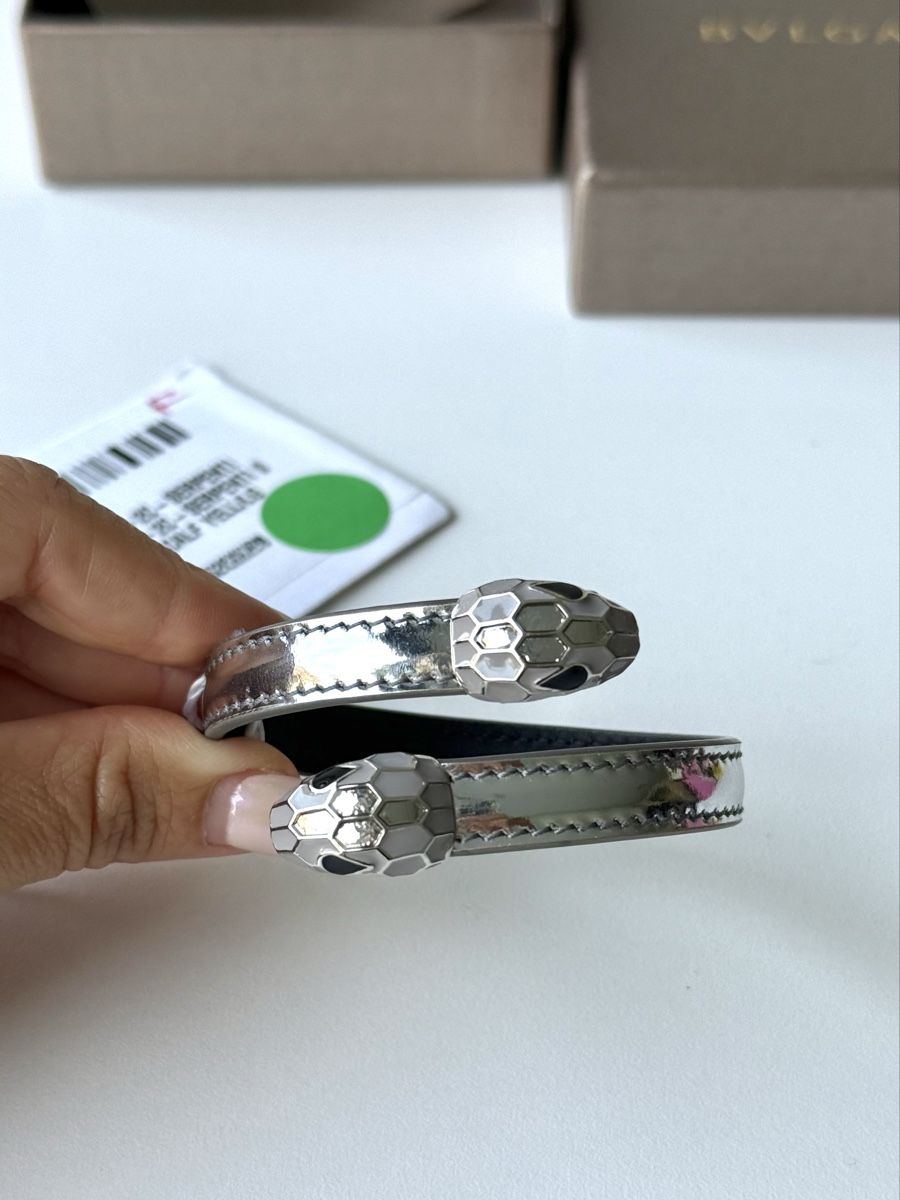 Bulgari Armbänder & -reifen: Bracciale Bvlgari Serpenti Pelle Argento Nuoro – Neu und originalverpackt aus Castagnola von BlondiePosh 7