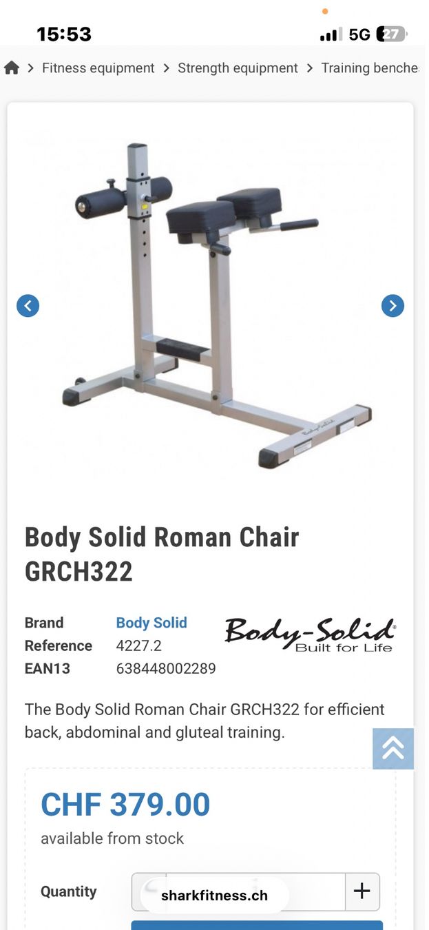 Hometrainer: Rückenstrecker Body Solid NEU – Nuovo (secondo la descrizione) da Dietikon venduto da Berry2407 5