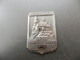 Alte Medaille Sportschützenfest Ebnat Kappel 1936