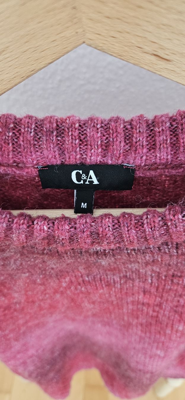 C&A Maglioni & Felpe: Strickpullover C&A rot meliert Grösse M – Usato da Rombach venduto da ThriftBetter 1