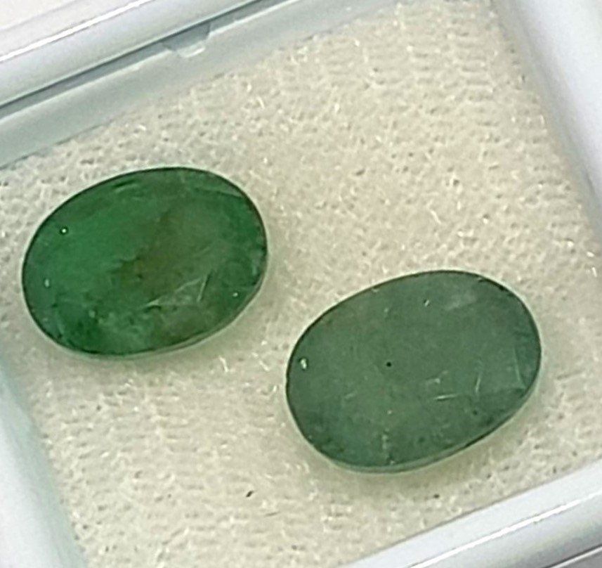 Edelsteine: 2x émeraudes 5.06 ct - Valeur 350.- Fr – Neu (gemäss Beschreibung) aus Grimisuat von Valgem 1