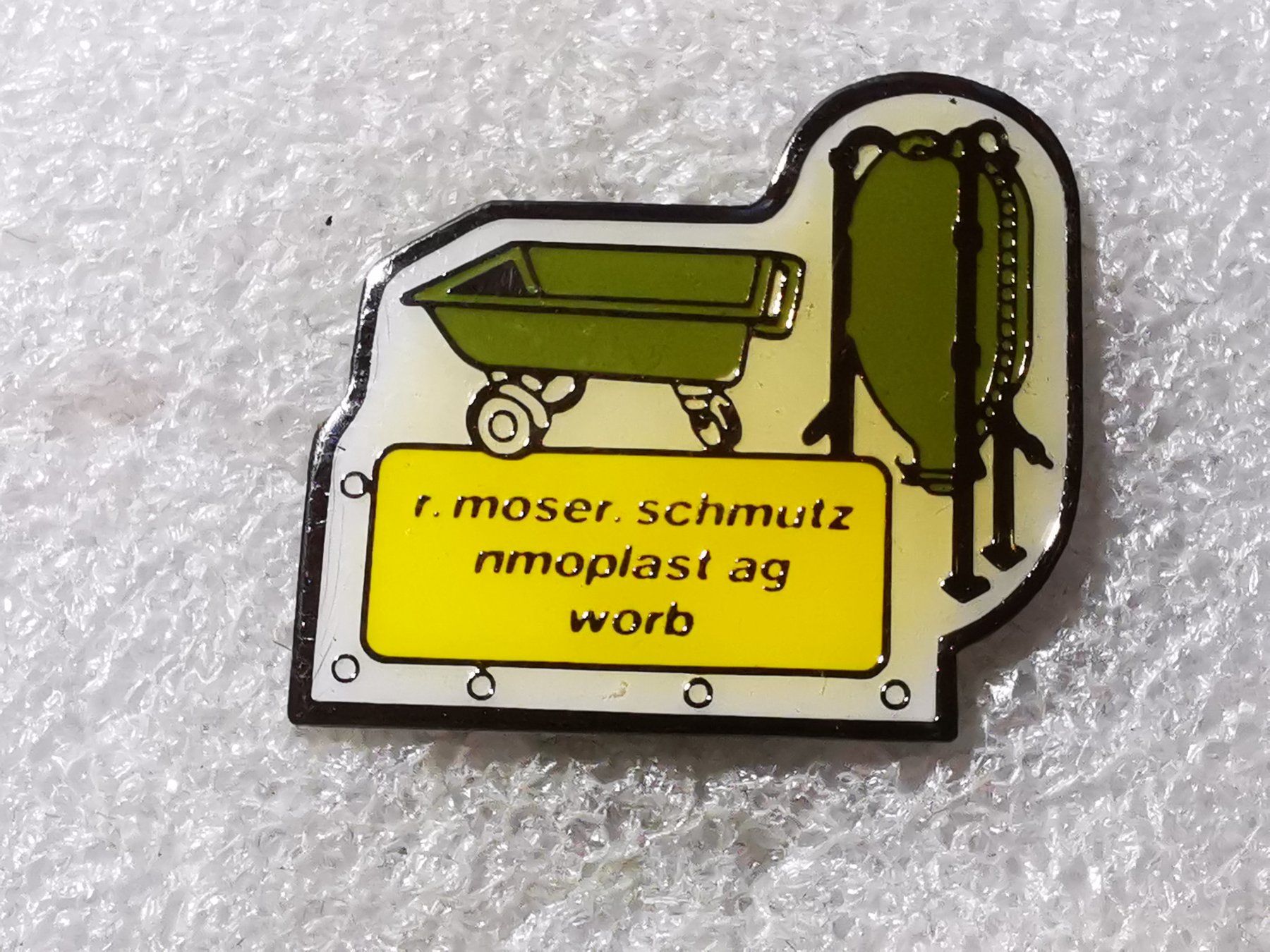 Placchette & Badge: Ansteckpin 123: R. Moser Schmutz Worb – Usato da Oppligen venduto da Pin-Fall-Shop