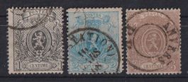 Belgien 1866: 3 Zeitungsmarken - Kat. 200 +