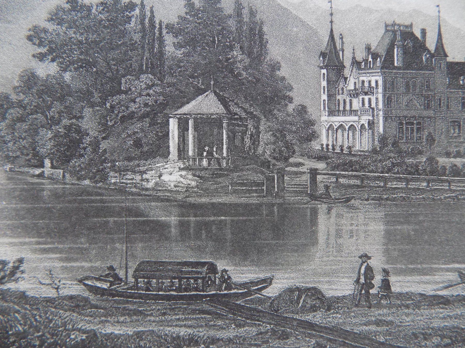 Stiche: Château de Schadau Schloss Thun – Gebraucht aus Risch von Rischli15 8