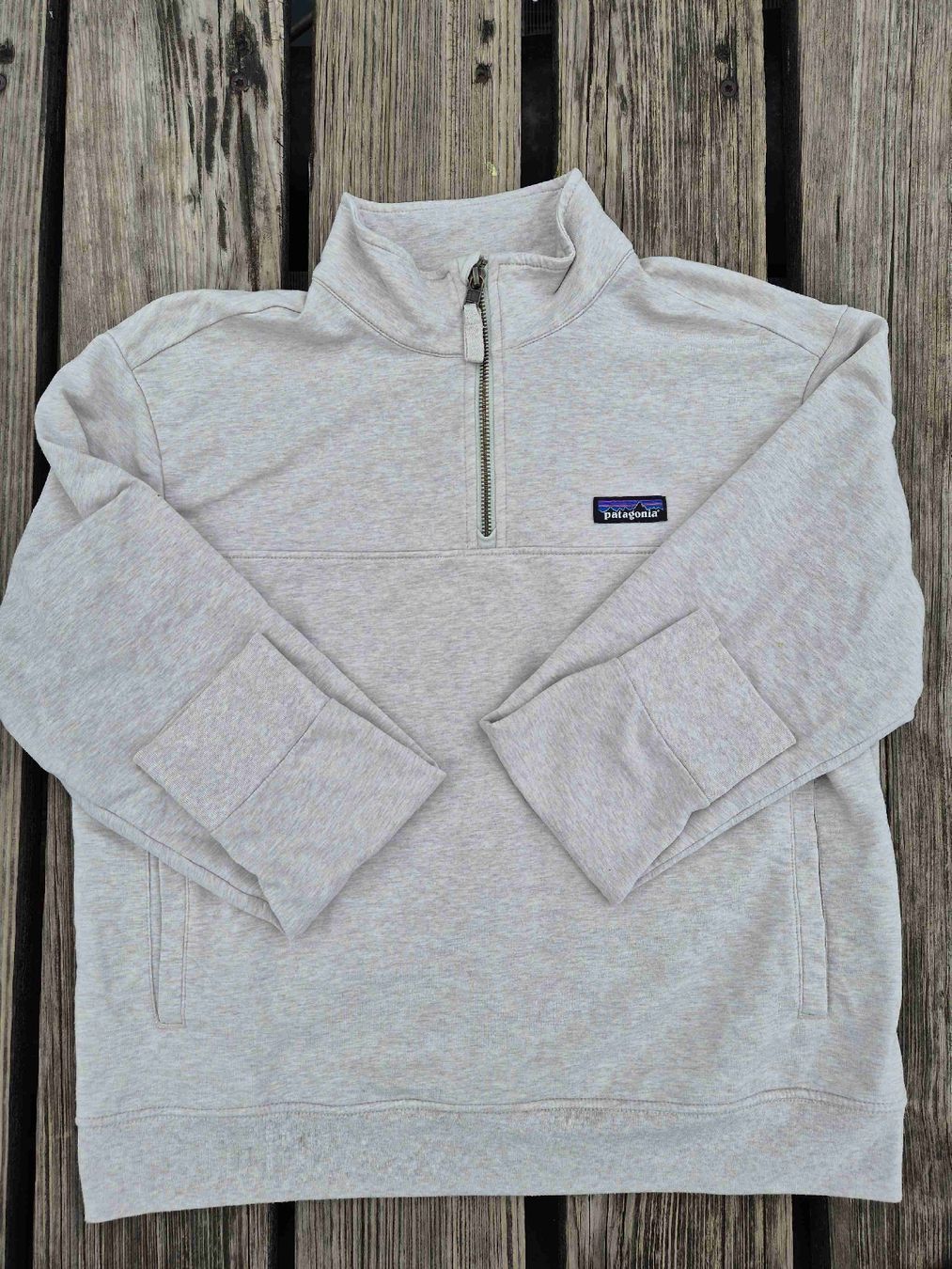 Patagonia Maglioni & Felpe: Patagonia Quarter Zip Pullover beige – Usato da Zürich venduto da Loboso