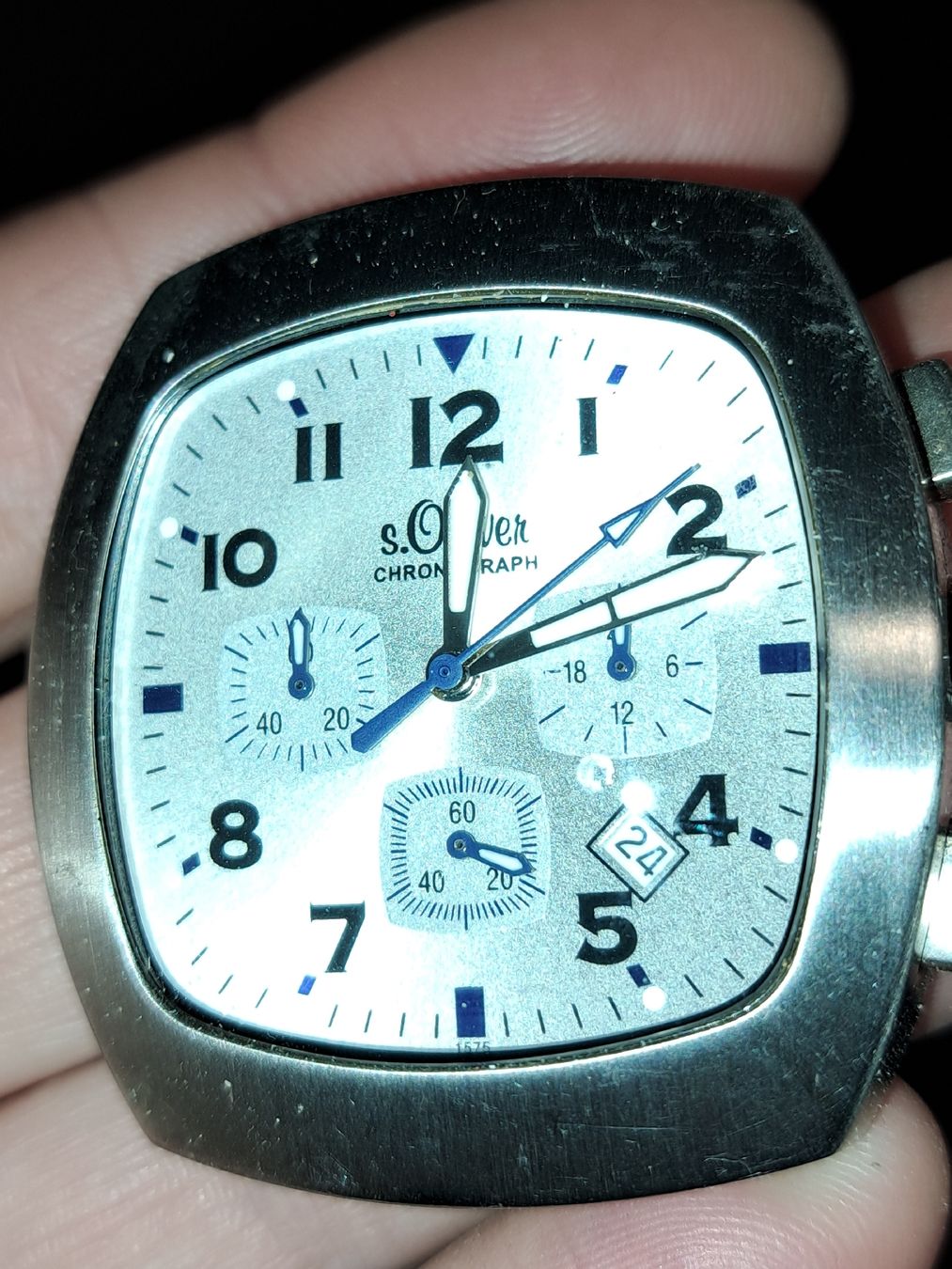 S.Oliver Orologi: S.Oliver Chronograph Herrenuhr, Edelstahl - – Usato da Kölliken venduto da Upcycling-by-Mc-TAM 2