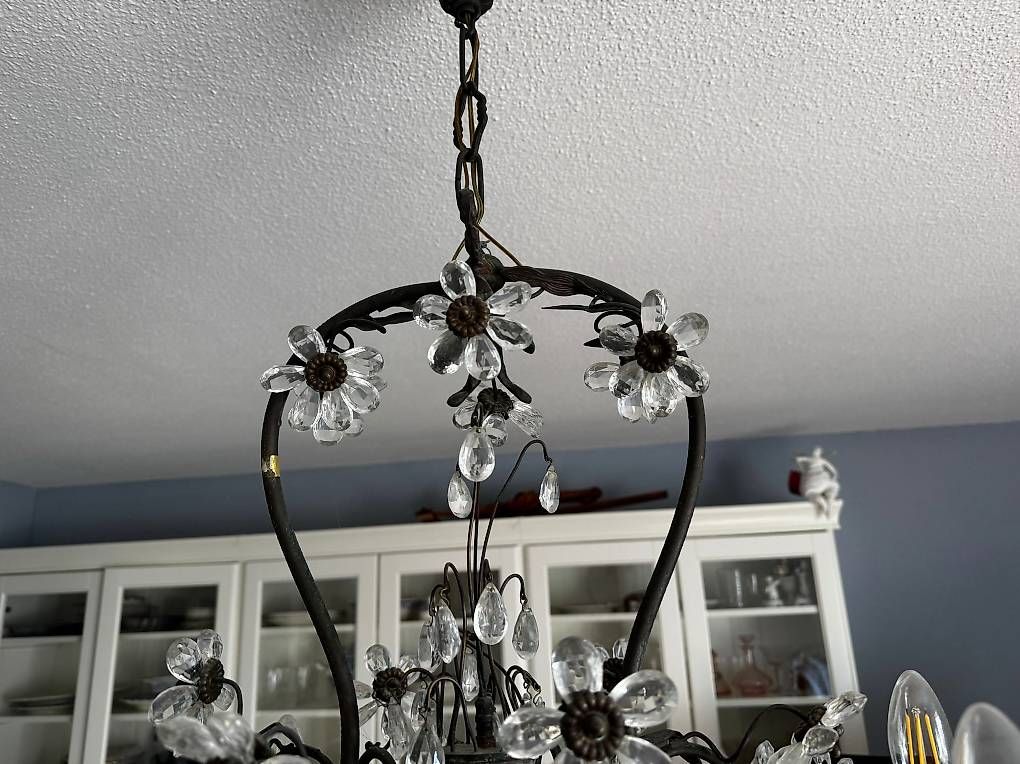 Lampadari & plafoniere: Kristallleuchter mit Blumenmotiven  – Usato da Zürich venduto da gug_7jvd 3