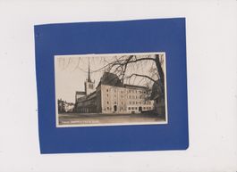 Carte postale Payerne Abbatiale + place du marché