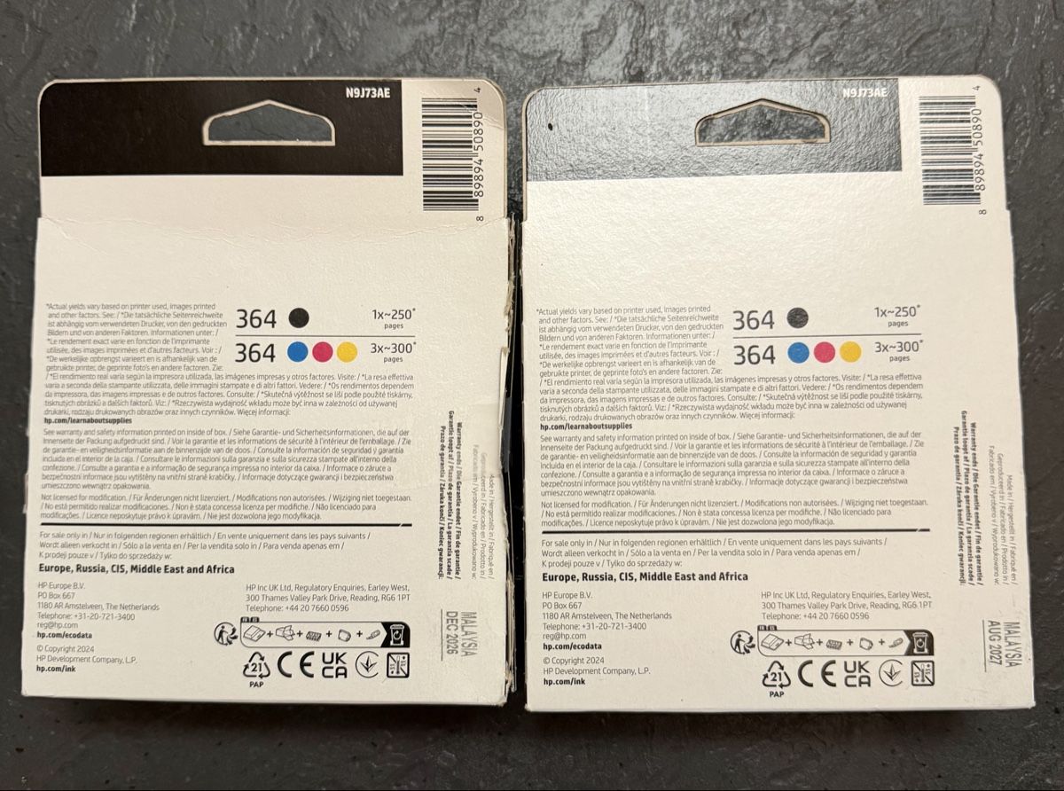Hewlett Packard Druckerpatronen & Toner: HP Druckerpatronen 364 / 4er Pack – Neu und originalverpackt aus Kriens von Sternenfisch-0903 1