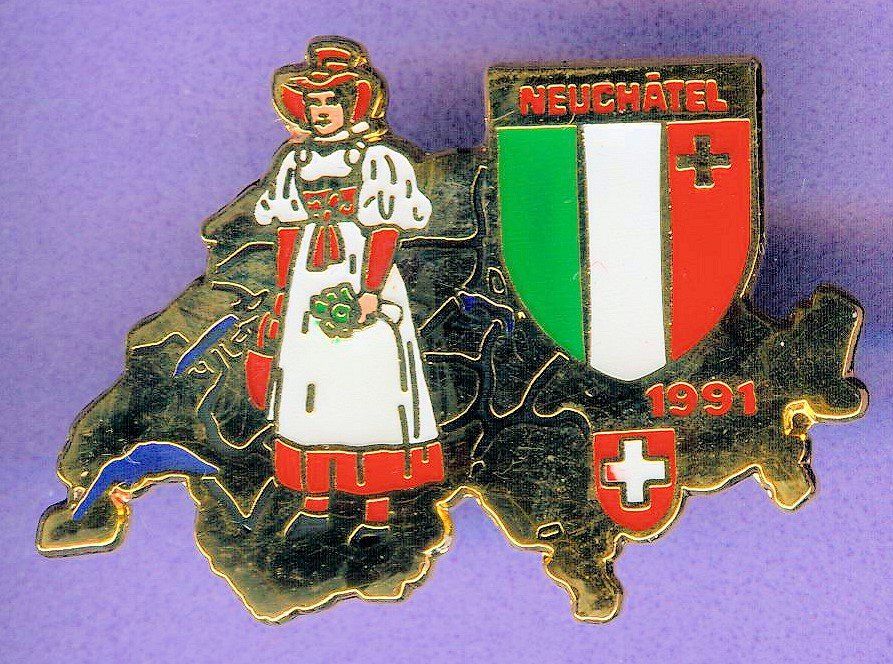 Placchette & Badge: Wappen & Trachten   NEUCHATEL – Usato da Winterthur venduto da Sammleroase