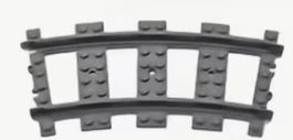 AEBrick Eisenbahn 12Stk. Gebogen Neu in OVP