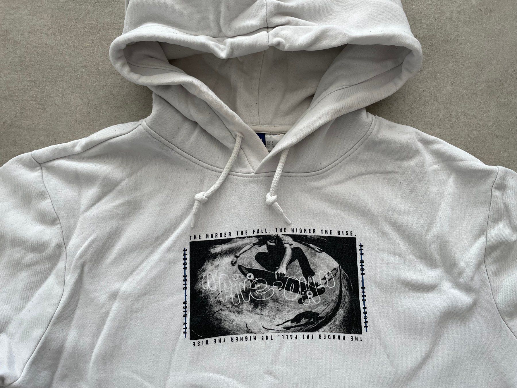 H&M Maglioni & Felpe: H&M - White Sweater "Droppin" – Usato da Chiasso venduto da Er_Mon 1