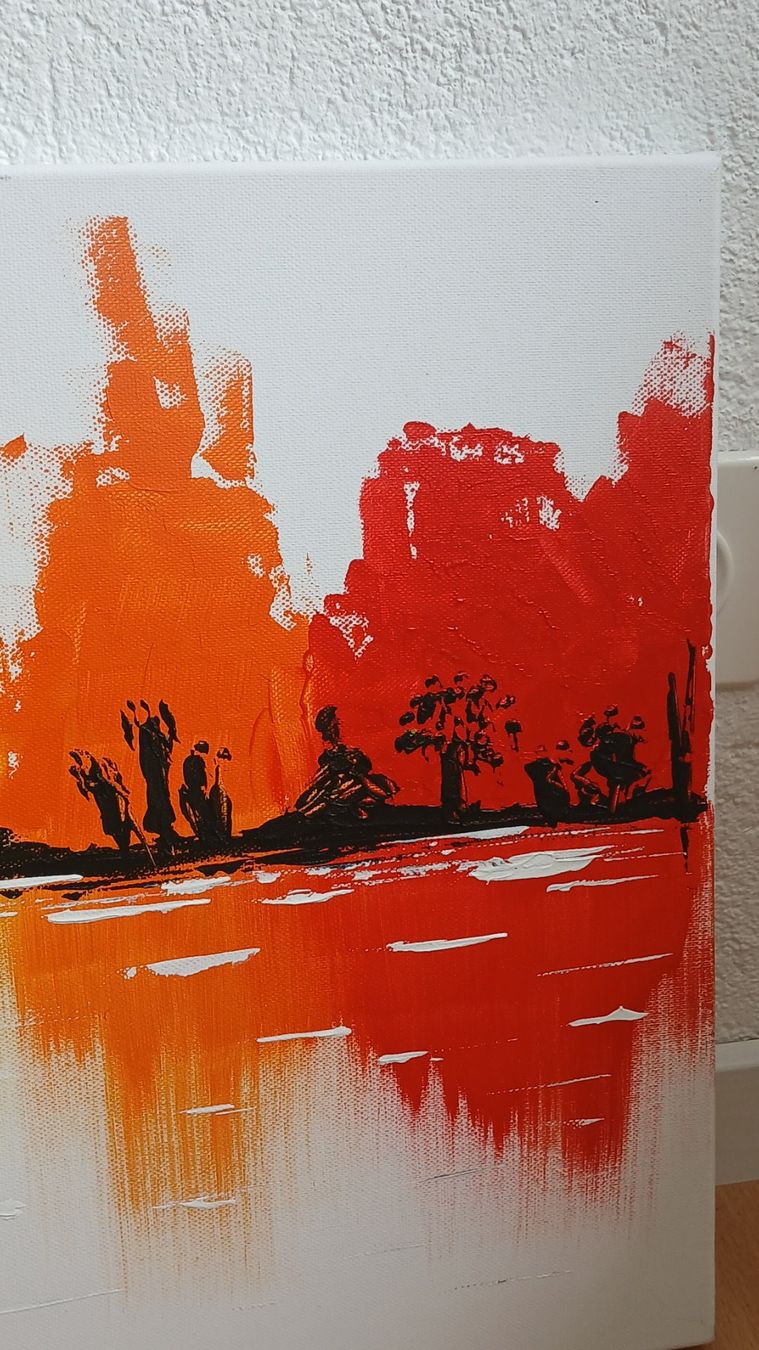 Foto & Immagini: Acrylbild, Handgemalt "Regenbogen" – Usato da Udligenswil venduto da Quarz2002 4