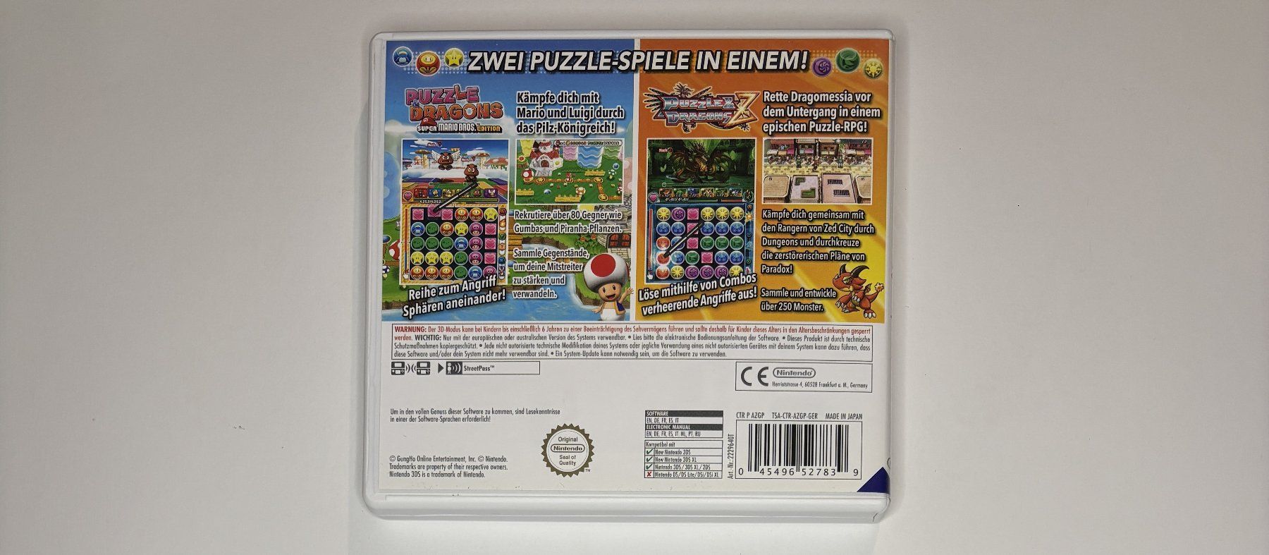 Giochi: 3DS - Puzzle & Dragons Z + Puzzle & Dragons: Super Mario Bro – Usato da Allschwil venduto da Bullach 2
