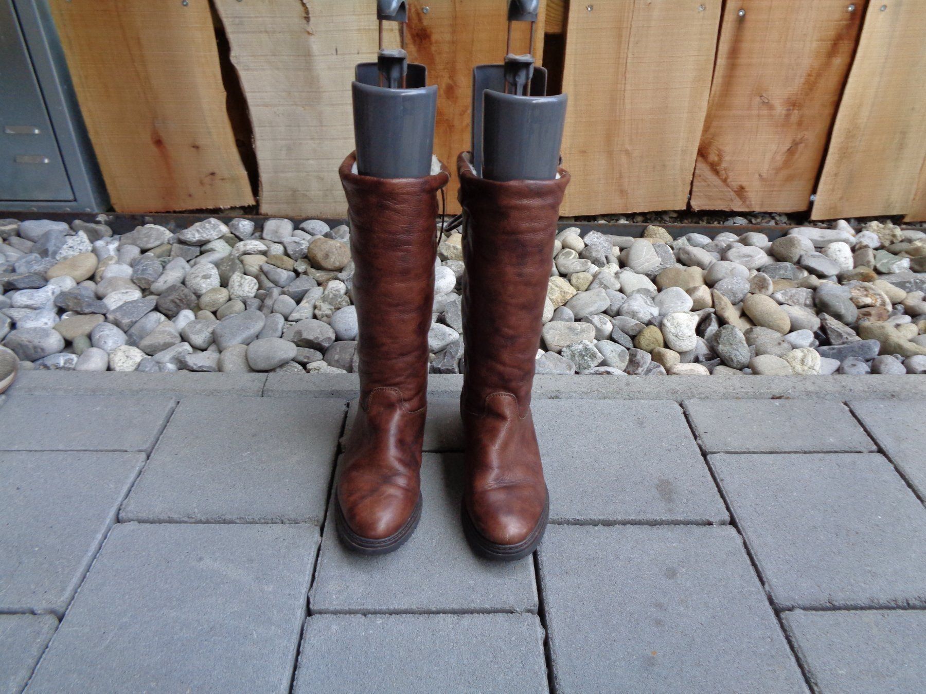 Damenschuhe: Braune warme Winter-Stiefel Gr. 35 - 201123 – Gebraucht aus Küssnacht am Rigi von Schuhe-Secondhand 2