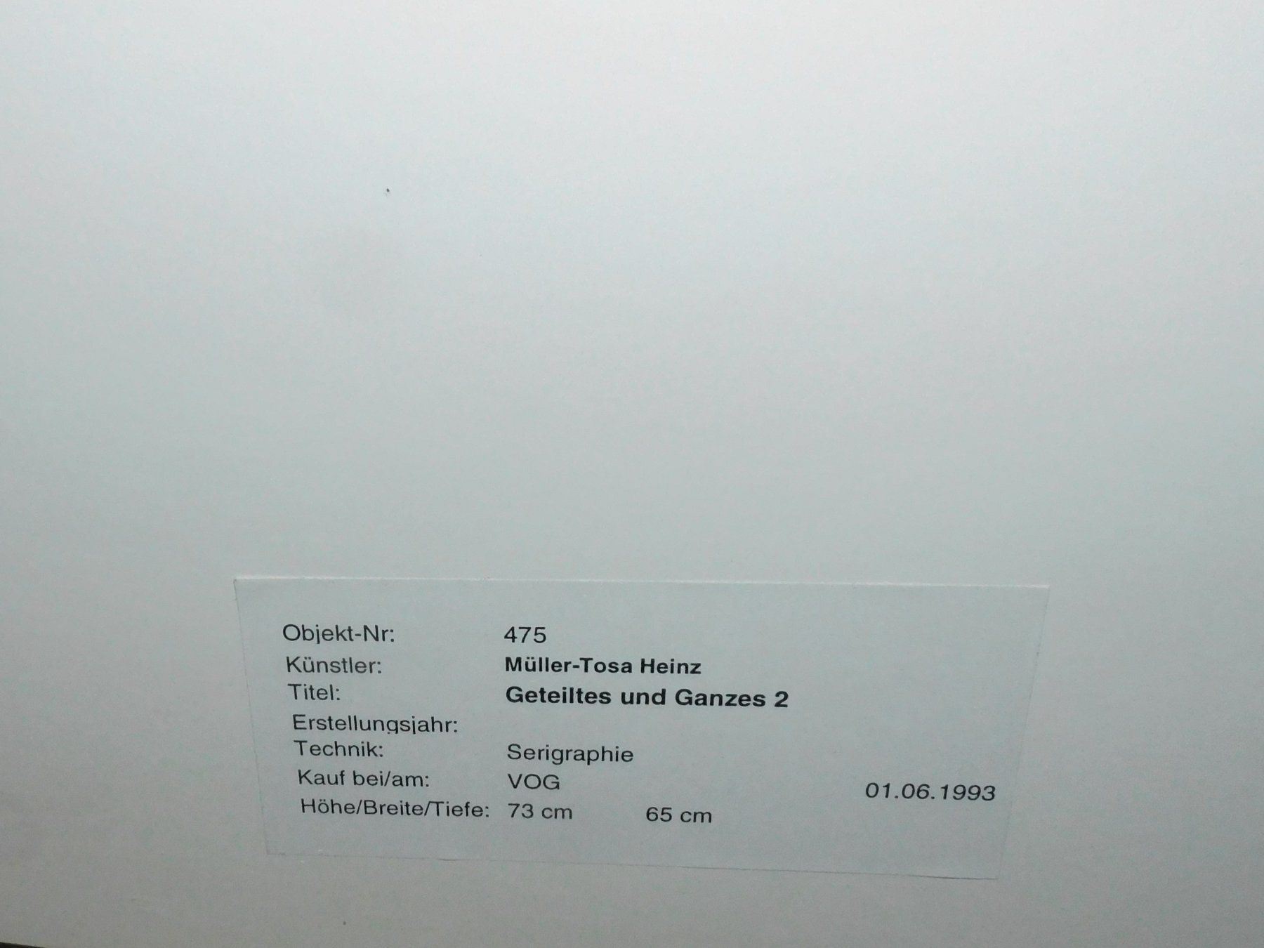 Grafica & Litografie: Sammlung Verkauf - Kunst Serigraphie v Müller - Tosa Heinz – Usato da Sursee venduto da 76 6