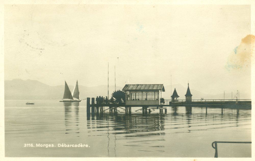 Ansichtskarten: Morges - Débarcadère – Gebraucht aus Chavornay von SupraSenna