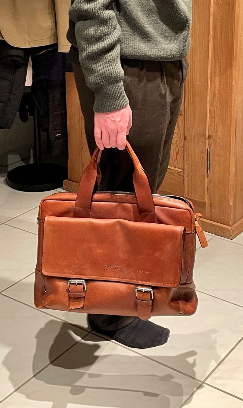 Strellson Borse: Strellson Ledertasche Braun – Usato da Rudolfstetten venduto da Rob24