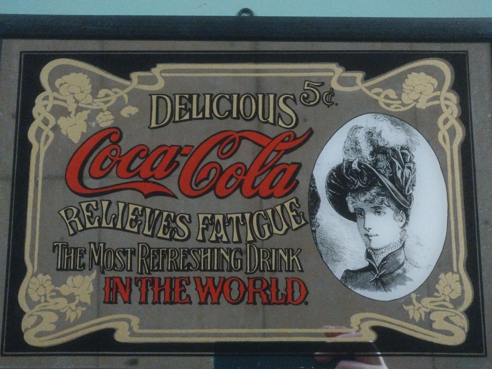 Spiegel: Cadre Publicitaire Coca-Cola Vintage - Objet de Collection – Gebraucht aus Farvagny-le-Grand von LaCaverne 1