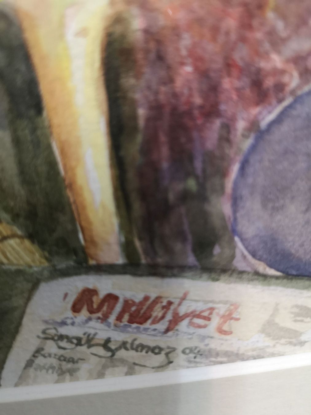 Gemälde: MAGNIFIQUE SCÈNE DE MARCHÉ ORIENTALE – Gebraucht aus Genève von Qanil77 2