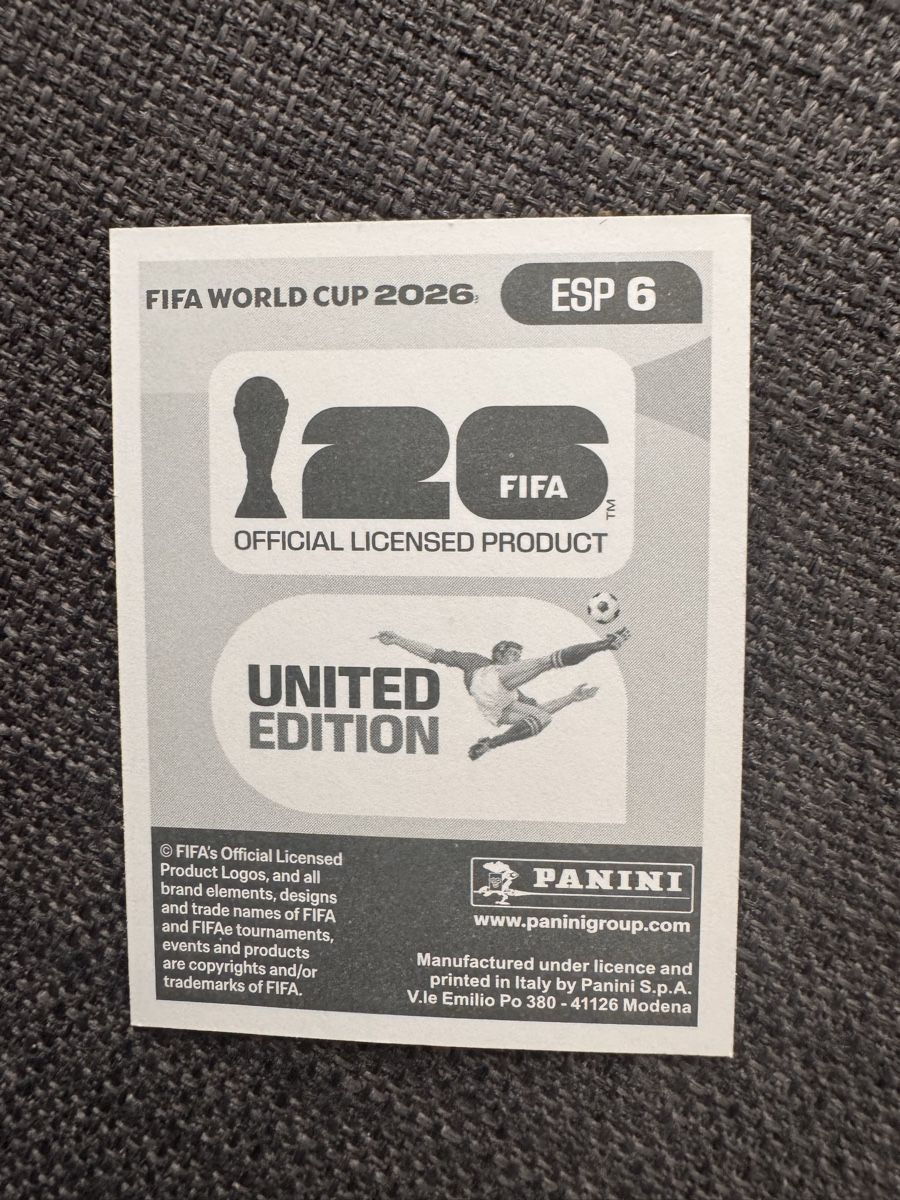 Panini Sammelbilder & Trading cards: Panini - WM 2026 - ESP 6 - Sticker – Neu (gemäss Beschreibung) aus Wetzikon ZH von thayreen 1