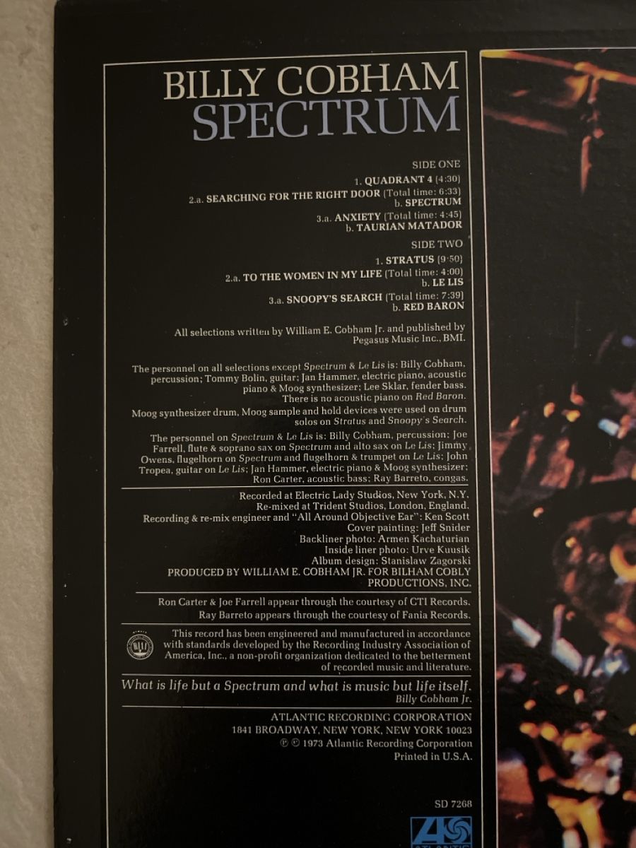 Dischi in vinile: Billy Cobham - Crosswinds & Spectrum - 2 Schallplatten – Usato da Bolligen venduto da Solina12 7