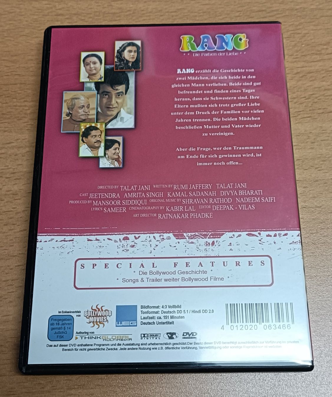 Tutti i DVDs: Bollywood DVD - RANG - Die Farben der Liebe – Usato da Köniz venduto da Movieportal007 2