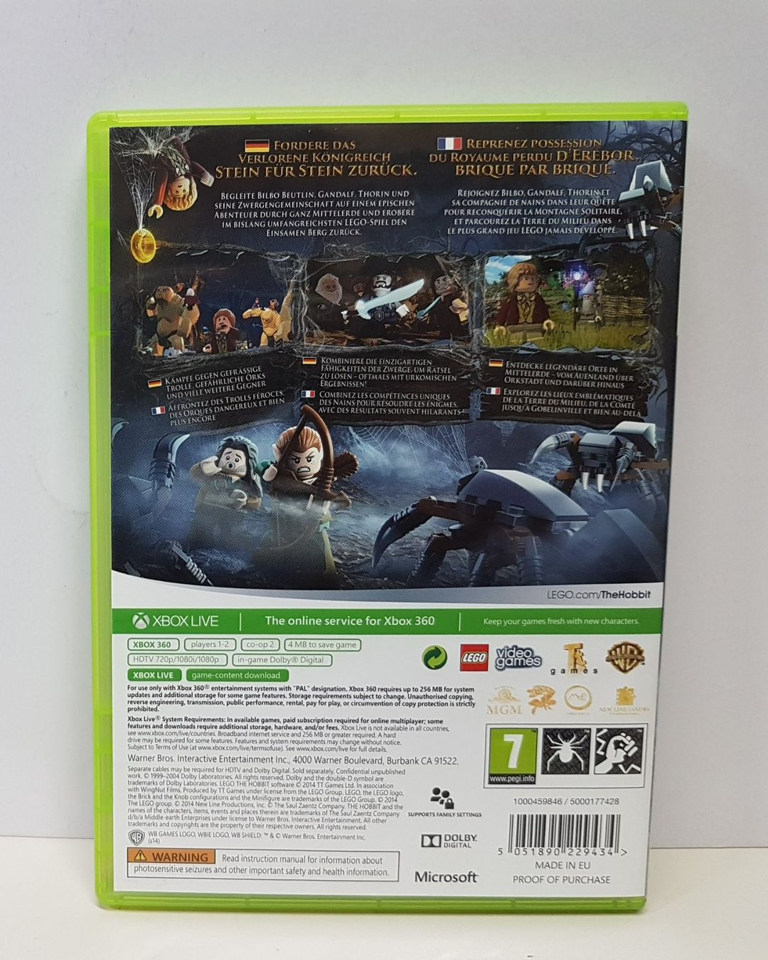 Microsoft Giochi: Lego Der Hobbit Xb 360 – Usato da Schüpfheim venduto da Games_Spielkonsolen 2