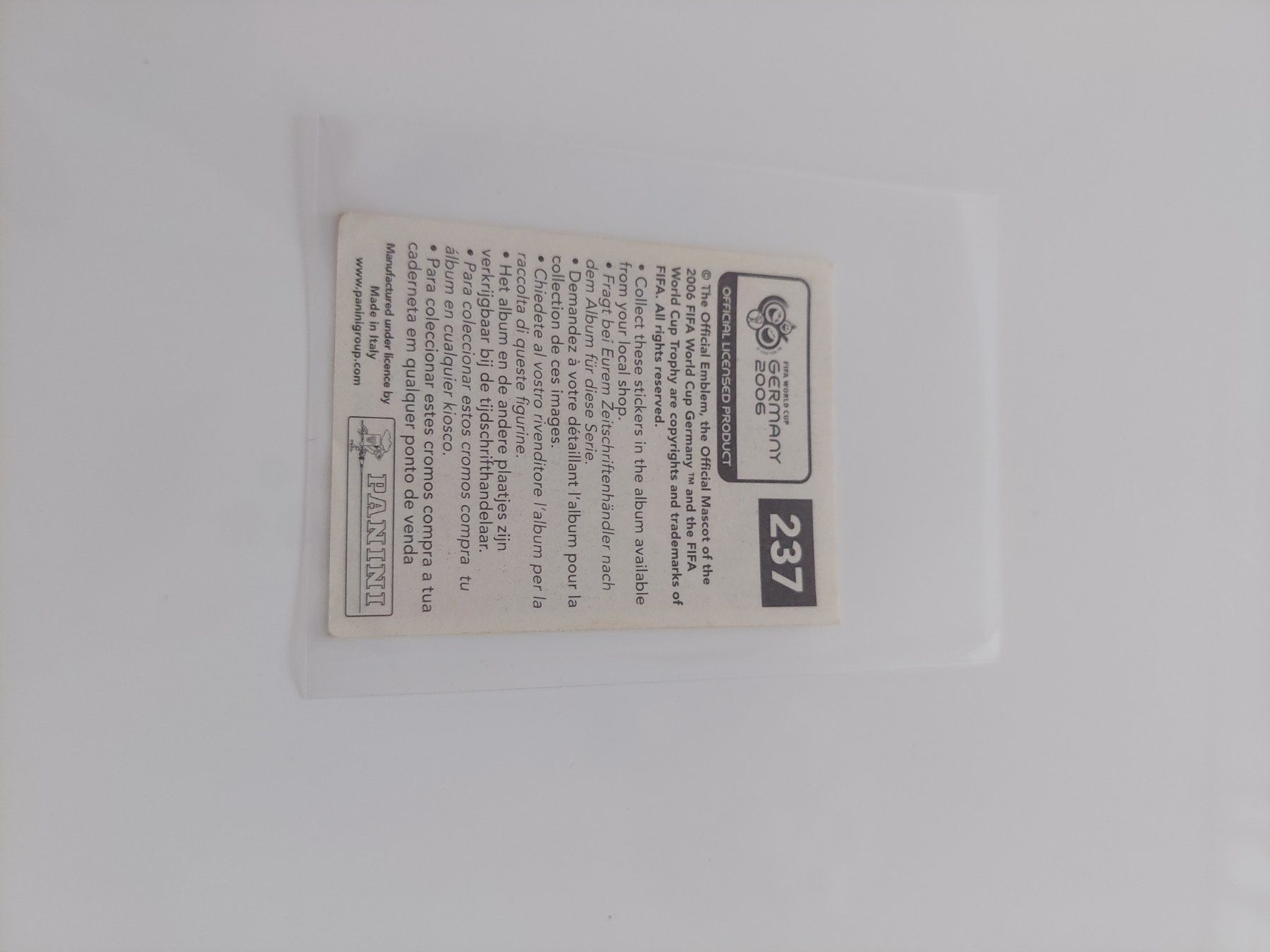 Panini Sammelbilder & Trading cards: Mark Van Bommel WM 2006 – Gebraucht aus Köniz von Toyscollect 1