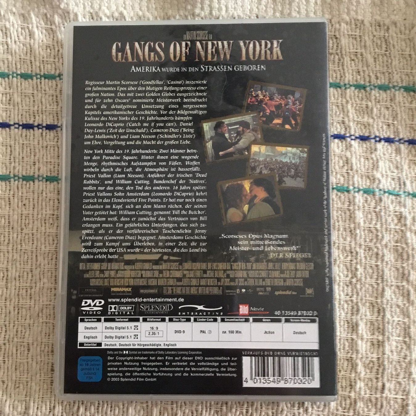 Alle DVDs: Gangs of New York Dvd – Neu (gemäss Beschreibung) aus Blauen von berlingo65 1