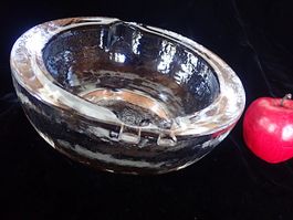 Schale Glas Nussschale Bowl Vide Poche Hergiswil Brutalist