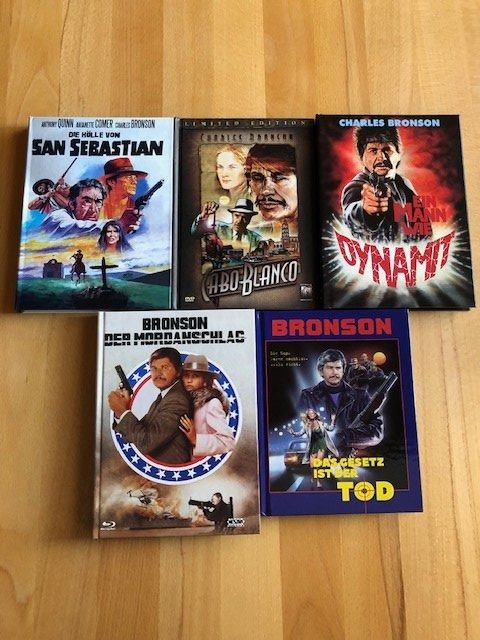 Alle DVDs: 5 x Charles Bronson Mediabooks – Gebraucht aus Bubikon von cinerama01