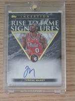 Tyrese Maxey Inception auto NBA card