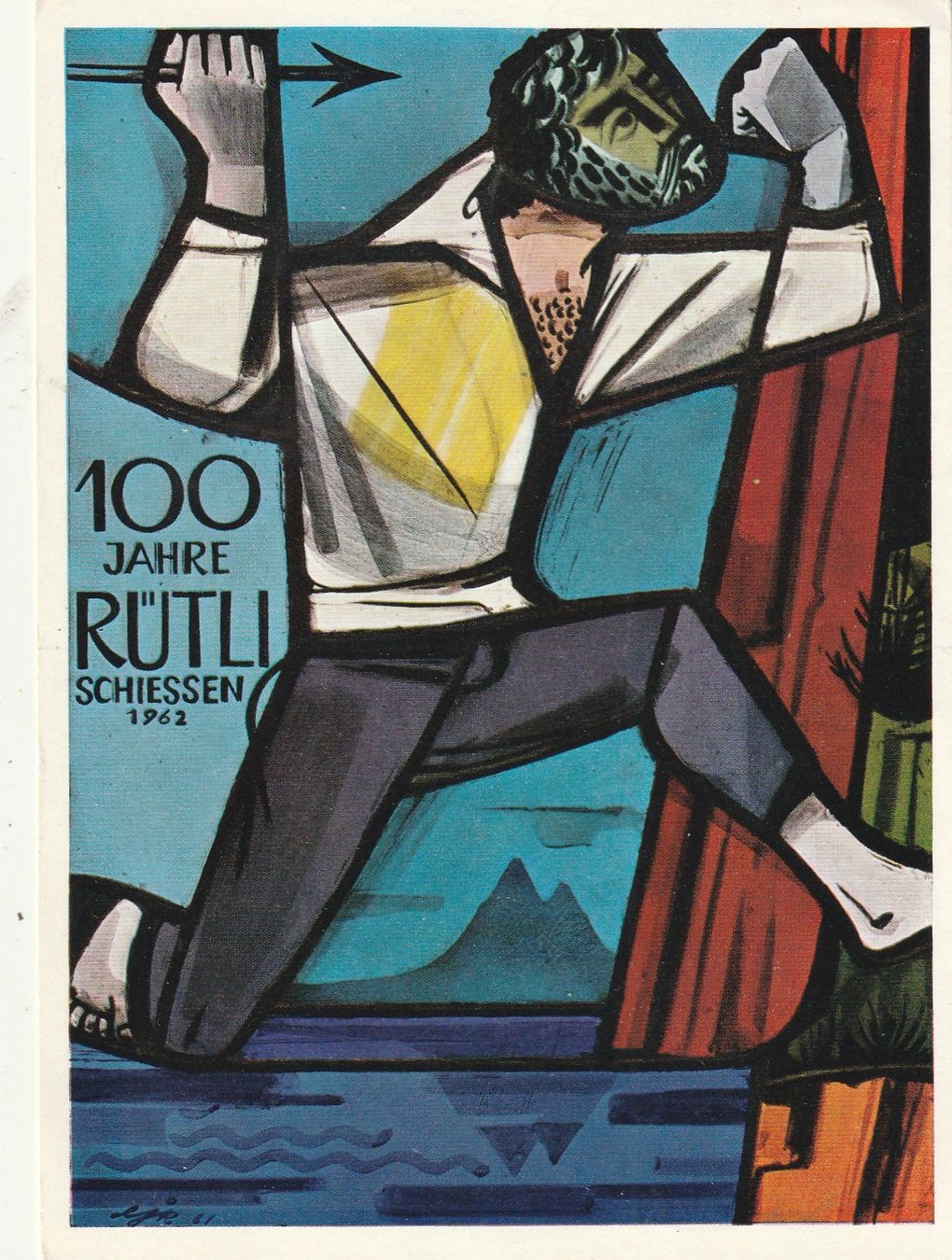 Cartoline postali: 100 Jahre Rütli-Schiessen 1962 – Usato da Rorschacherberg venduto da fratovi2