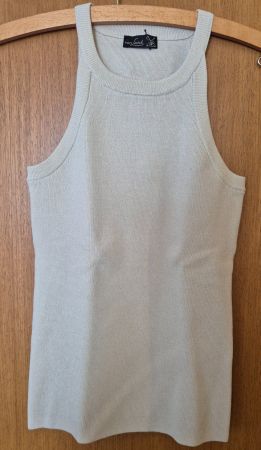 Van Laack Strick Top, Schurwolle/Lu., Sandbeige,  Grösse XS