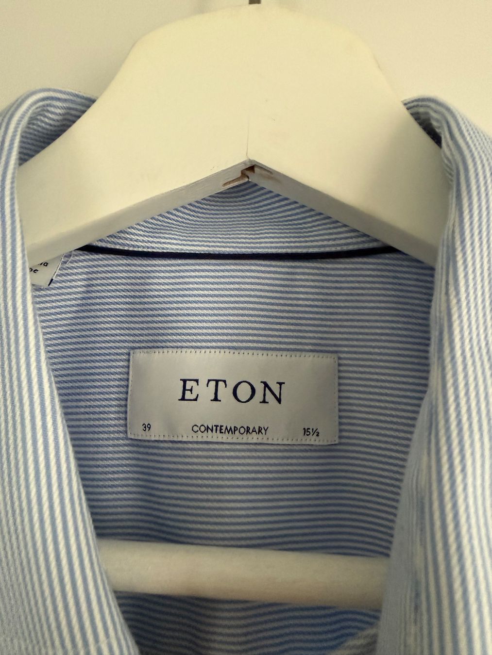 Chemises: Eton Hemd, Grösse 39, hellblau/weiss gestreift – D'occasion à Winterthur par Louvre91 2
