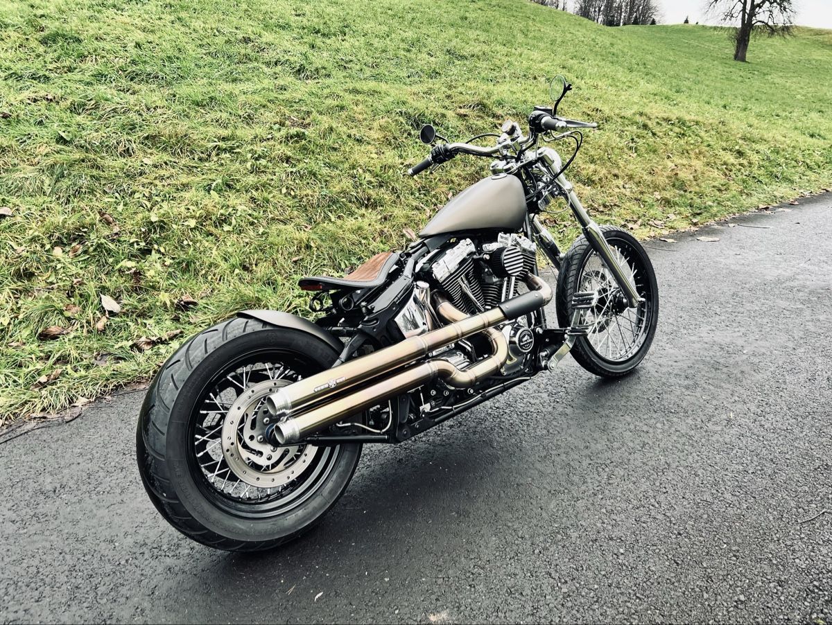 Harley-Davidson Chopper: 2001 Harley Davidson Softail Precision Bobber – Usato da Meggen venduto da PrecisionBobbers 1