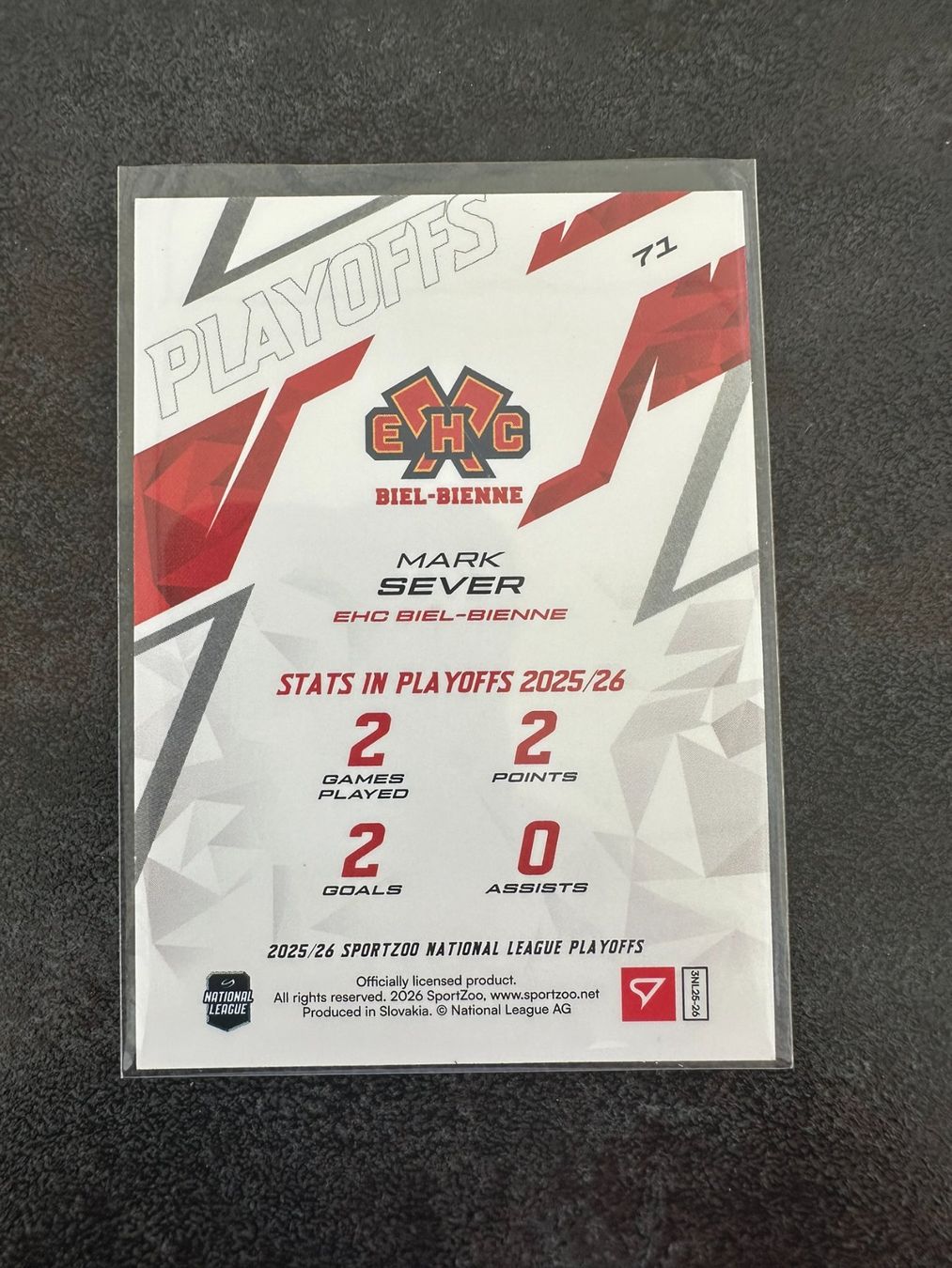 Sportzoo Carte collezionabili: Sportzoo EHCB Mark Sever Base 13/30 – Nuovo (secondo la descrizione) da Marsens venduto da Yoyokix 1