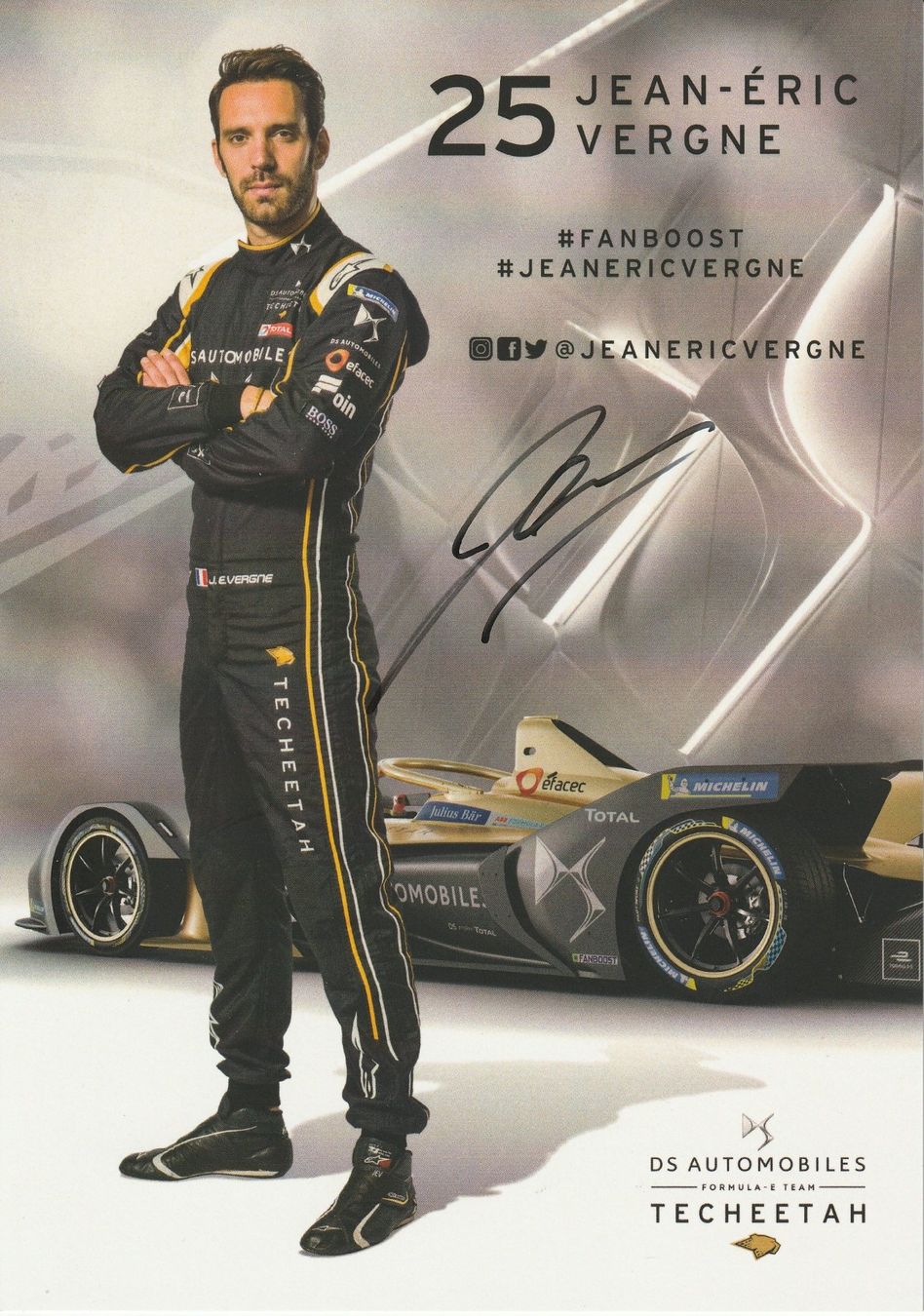 Autographes: Jean-Éric Vergne / Originalautogramm – Neuf (Voir description) à Schwyz par racingautographs