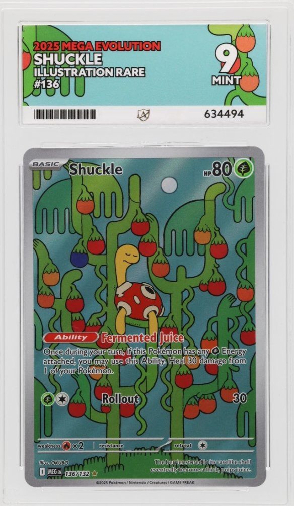Pokémon Carte collezionabili: Shuckle Illustration Rare - 2025 Mega Evolution - ACE Mint 9 – Nuovo (secondo la descrizione) da Ostermundigen venduto da Ducadiberna92