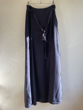 Jupe longue comma bleu marine 100% viscose taille 36