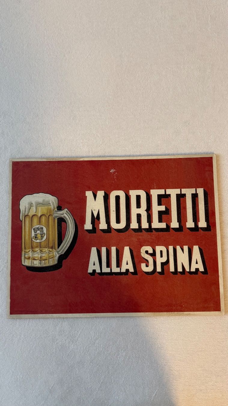 Insegne: Moretti Bier Schild – Usato da Stäfa venduto da dondolo10