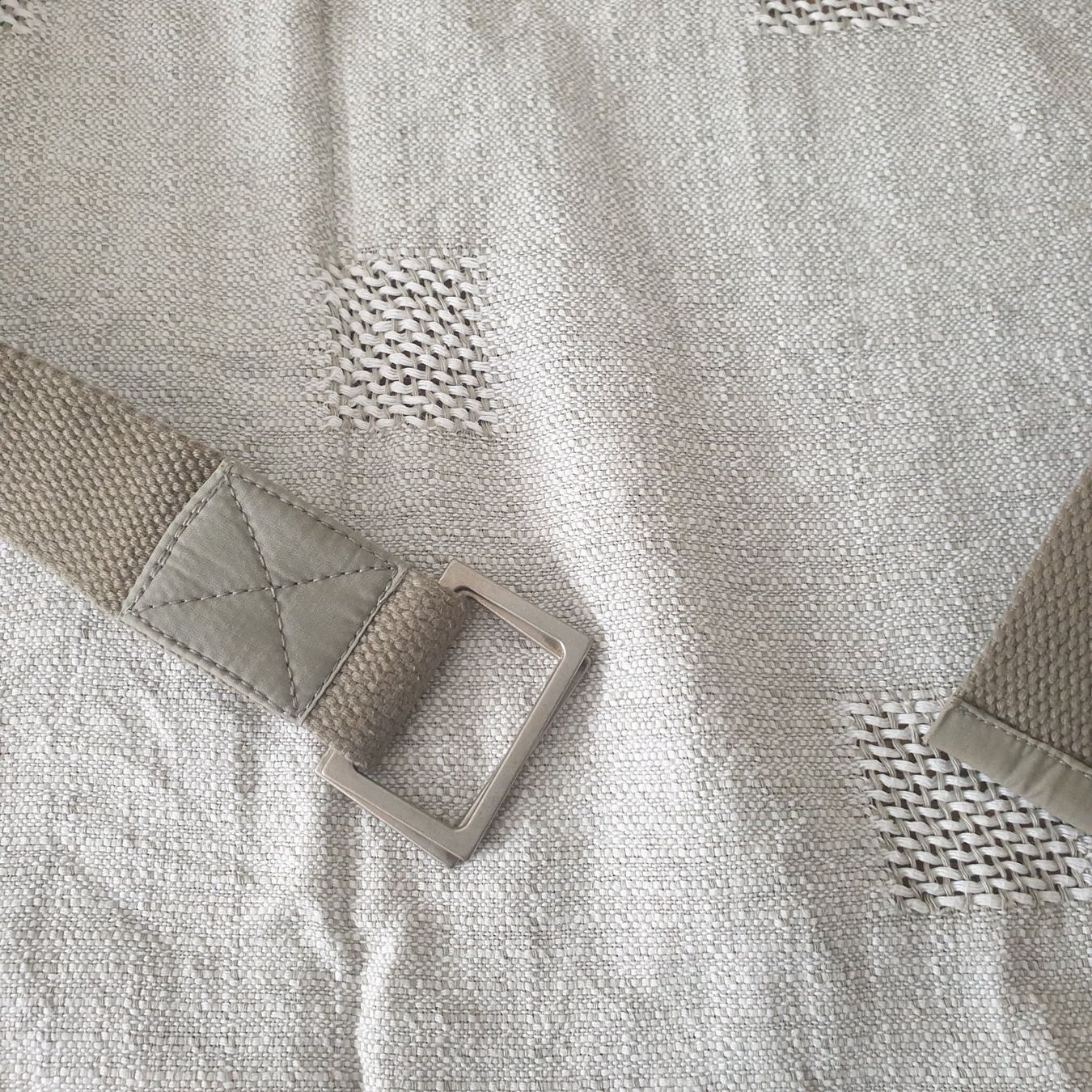 Cinture: Flechtgürtel mit Eck-Schnalle, beige, 80cm – Usato da Malters venduto da burzi 1