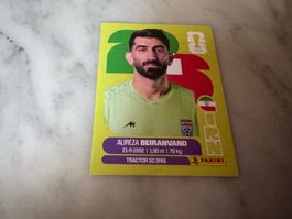 Panini FIFA Fussball WM Sticker Alireza Beiranvand IRN 2