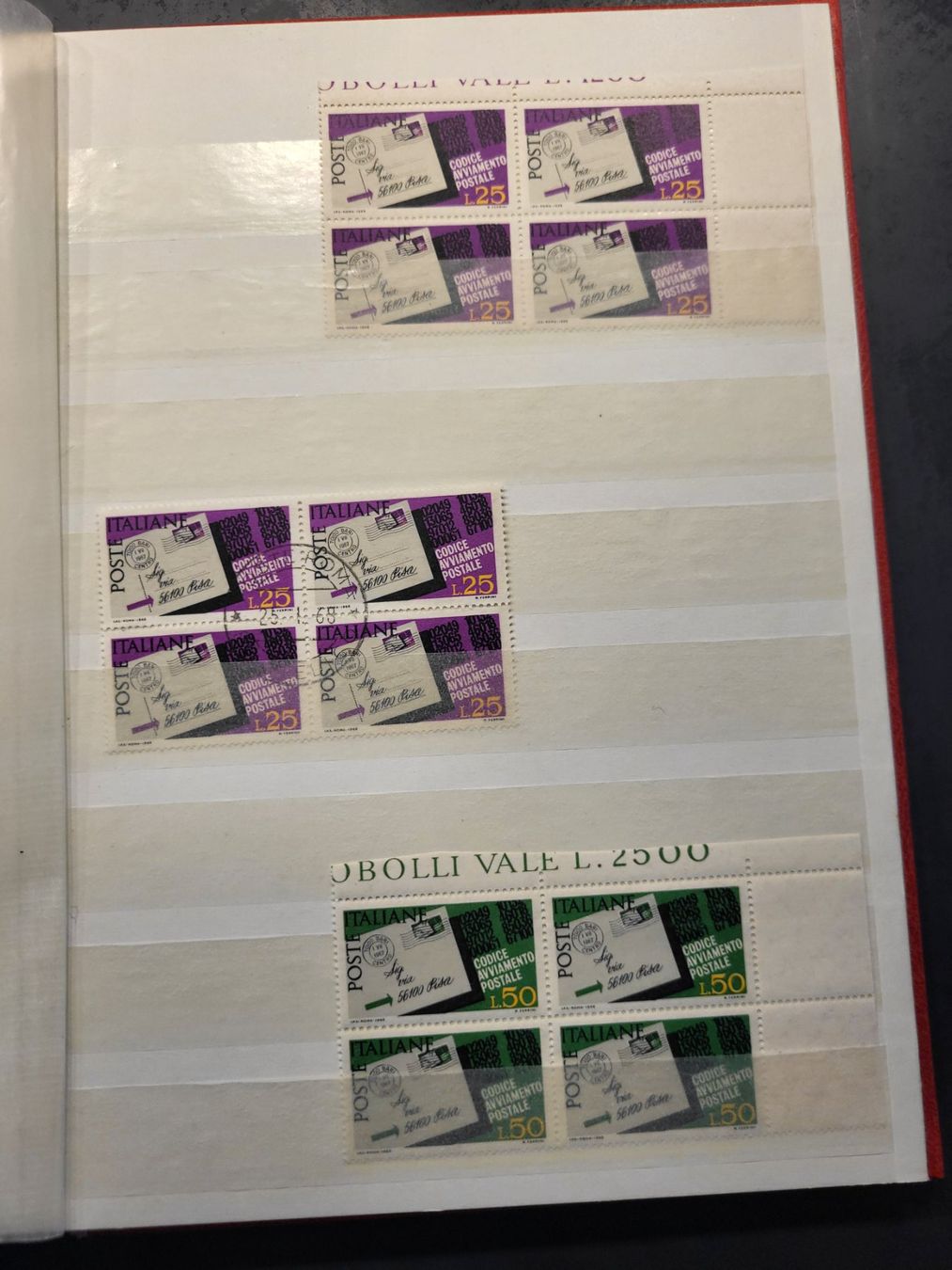Alle Briefmarken: Sammlung Album - Italien – Gebraucht aus Rümlang von Turrin 8