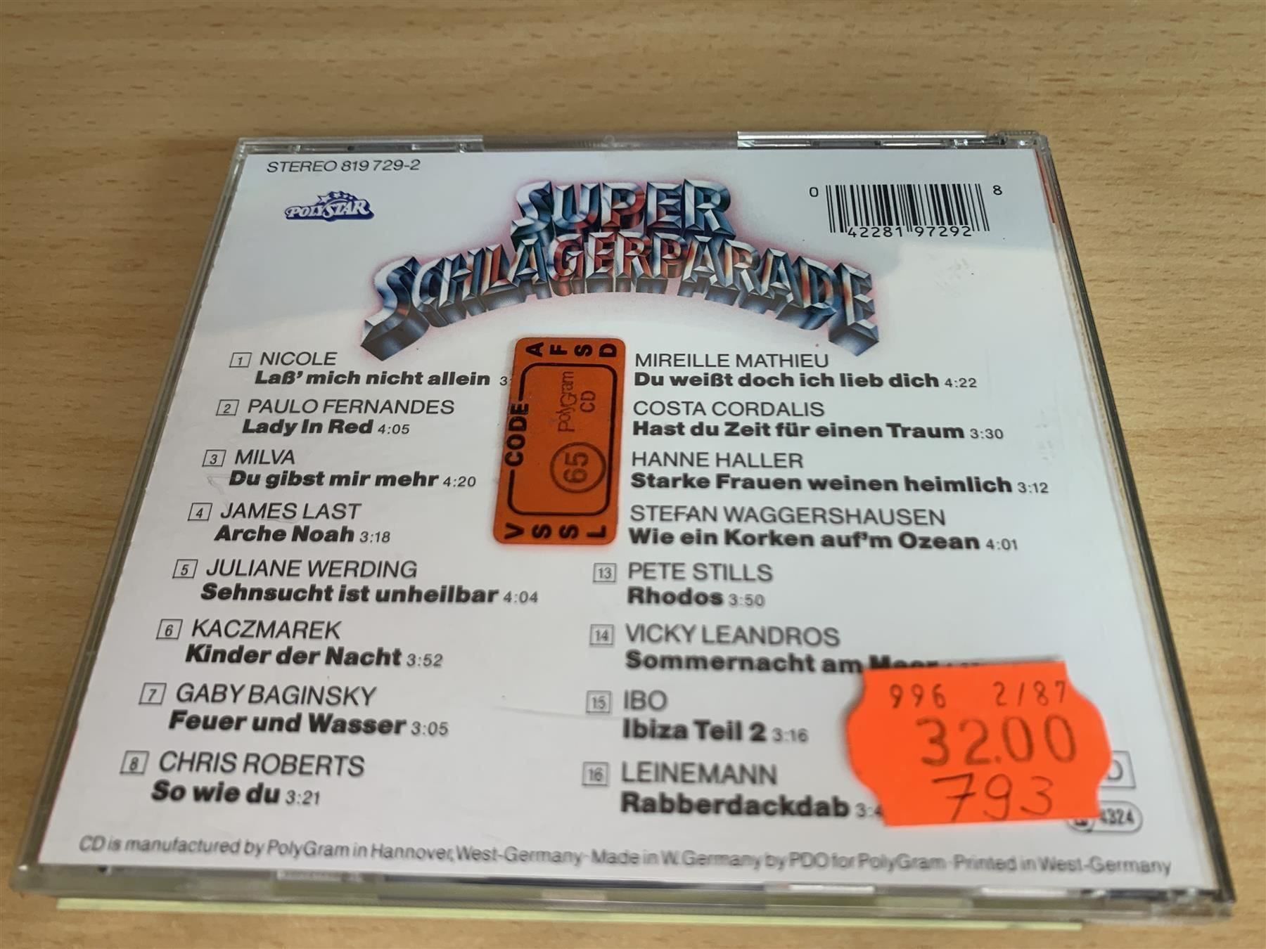 CD: Super Schlagerparade - 1986 – Usato da Rikon im Tösstal venduto da Alpenmutz 1