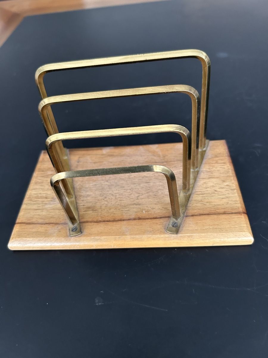 Scrivanie: Schreibtisch Organizer Holz/Messing – Usato da Zumikon venduto da tuna007